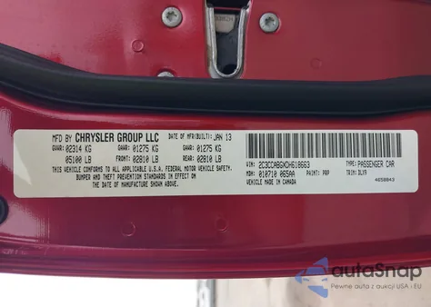 2013 Chrysler 300 300S from USA, damaged, VIN 2C3CCABGXDH618663